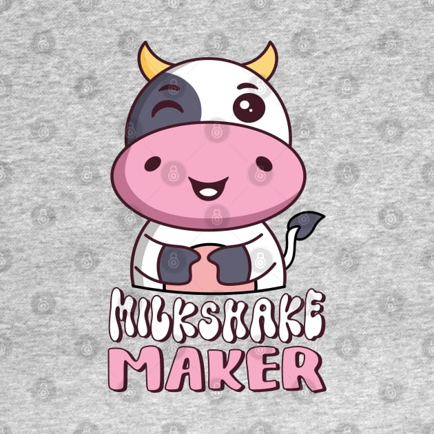 Milkshake Maker Kawaii Milk Cow Lover by Cuteness Klub